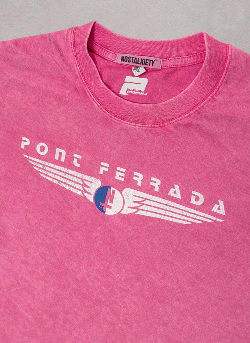 Oversize T-shirt PONT FERRADA - NOSTALXIETY x Ponferrada AI - PINK