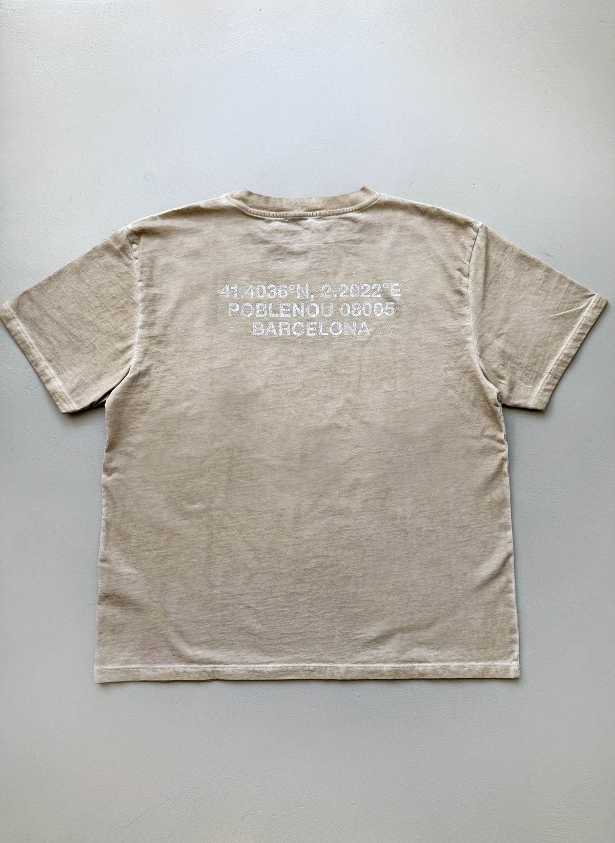 NouHood - Poblenou T-shirt - Beige Blue