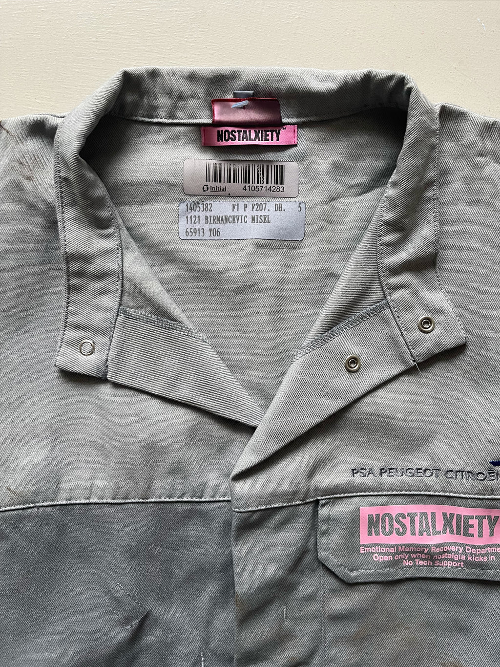 Jacket - Memory Recovery Dept. Grey - 1/1