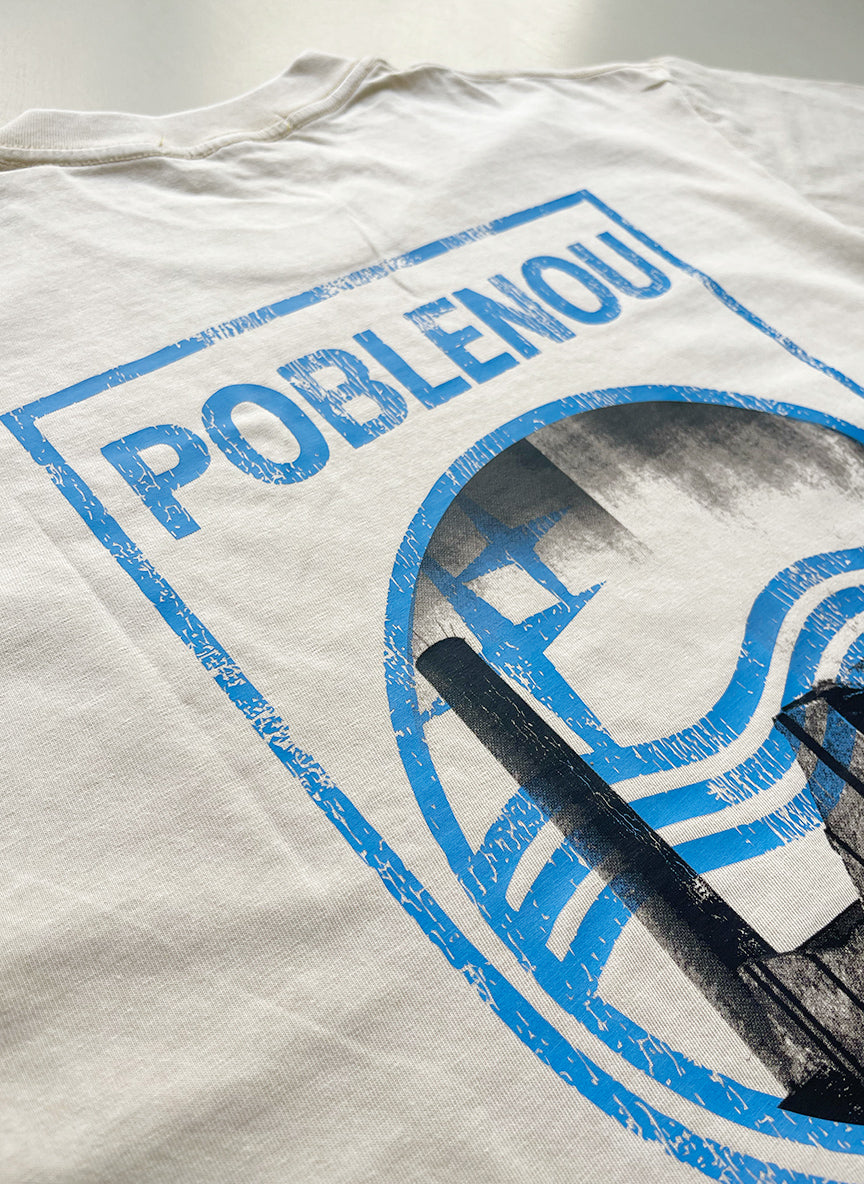 NouHood - Poblenou Beach T-shirt - Off white / Blue