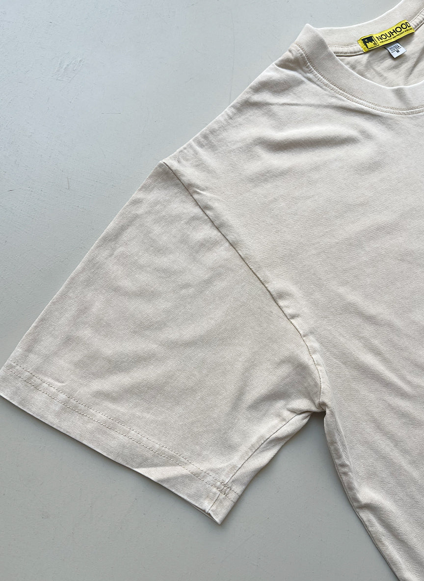 NouHood - Poblenou Beach T-shirt - Off white / Blue