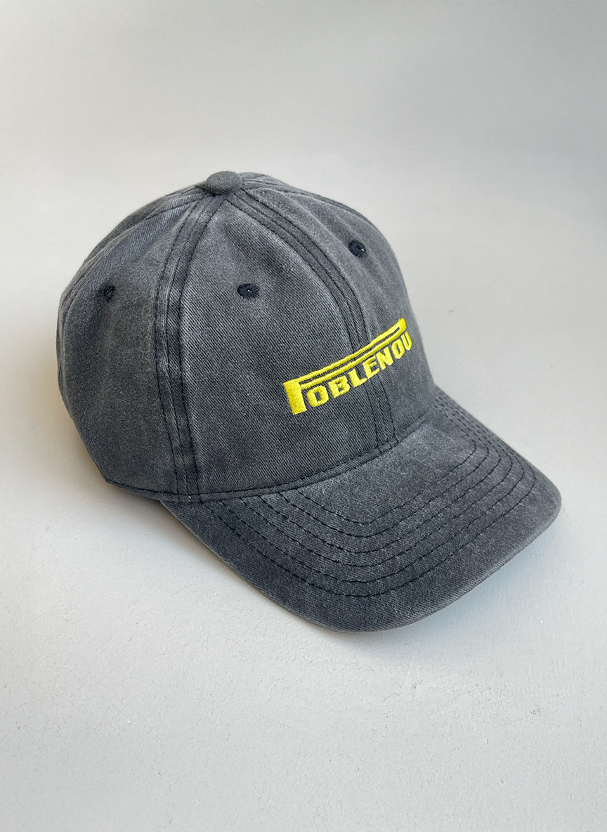 NouHood - Poblenou Archive Gorra - Antracita / Yellow