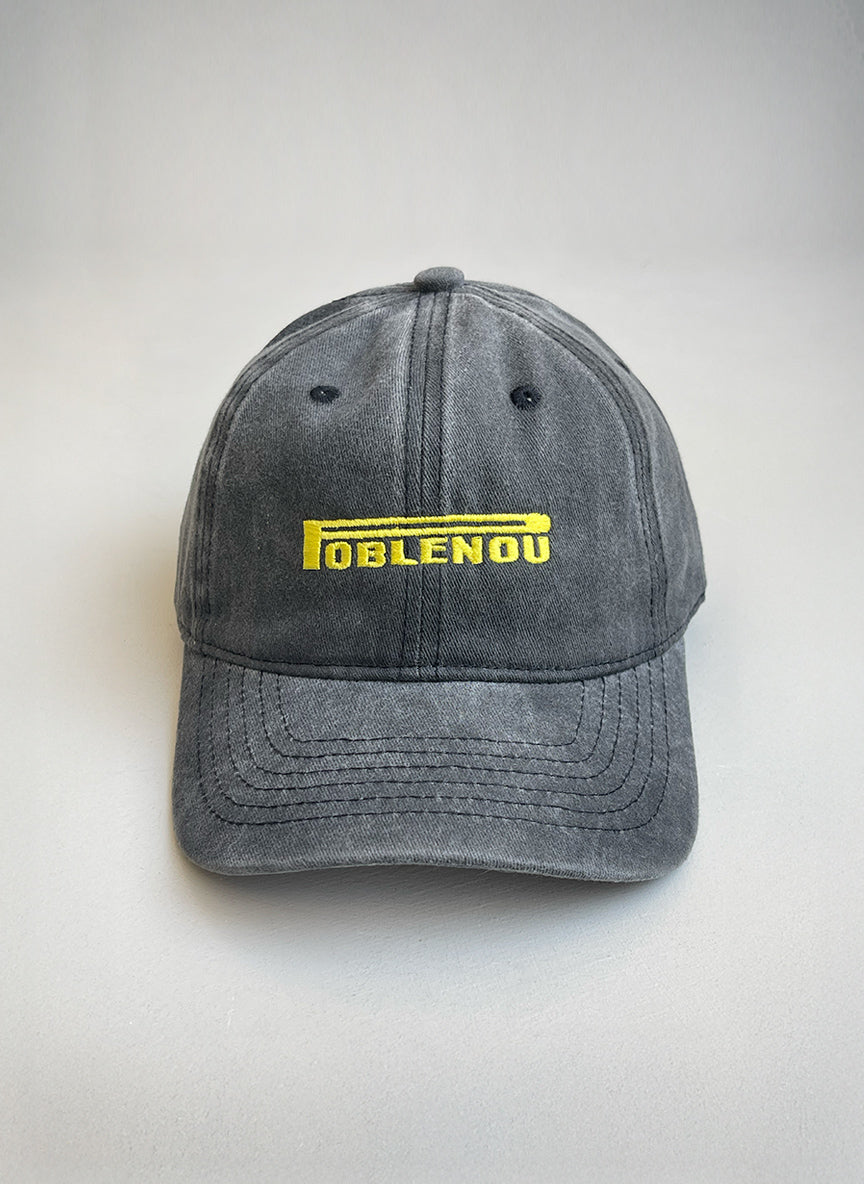 NouHood - Poblenou Archive Gorra - Antracita / Yellow
