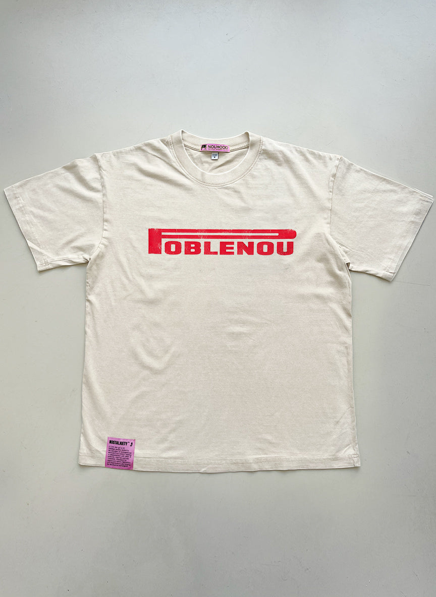 NouHood - Poblenou Archive T-shirt - Beige Red
