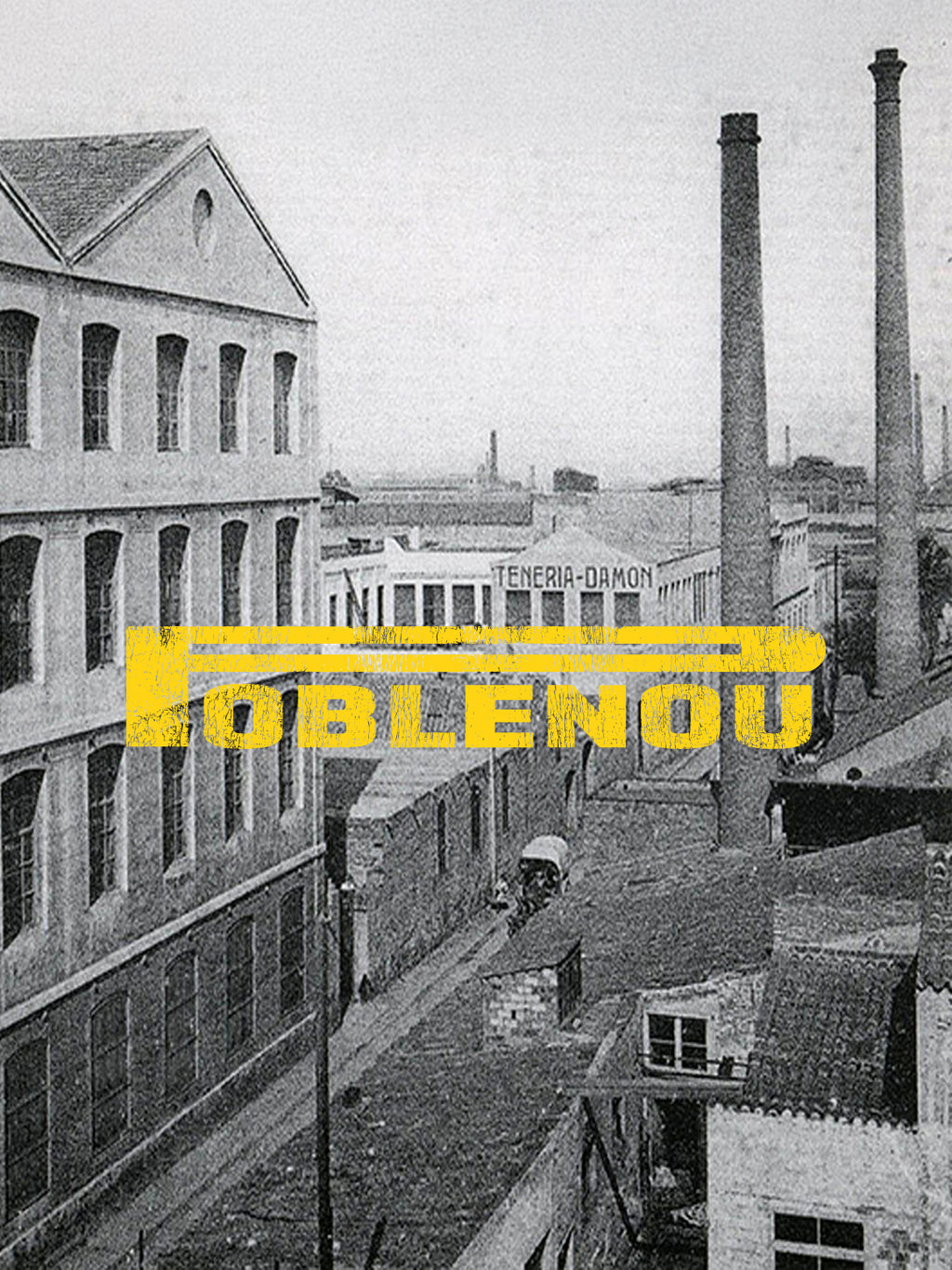 NouHood - Poblenou Archive T-shirt - Antracita / Grey - Yellow