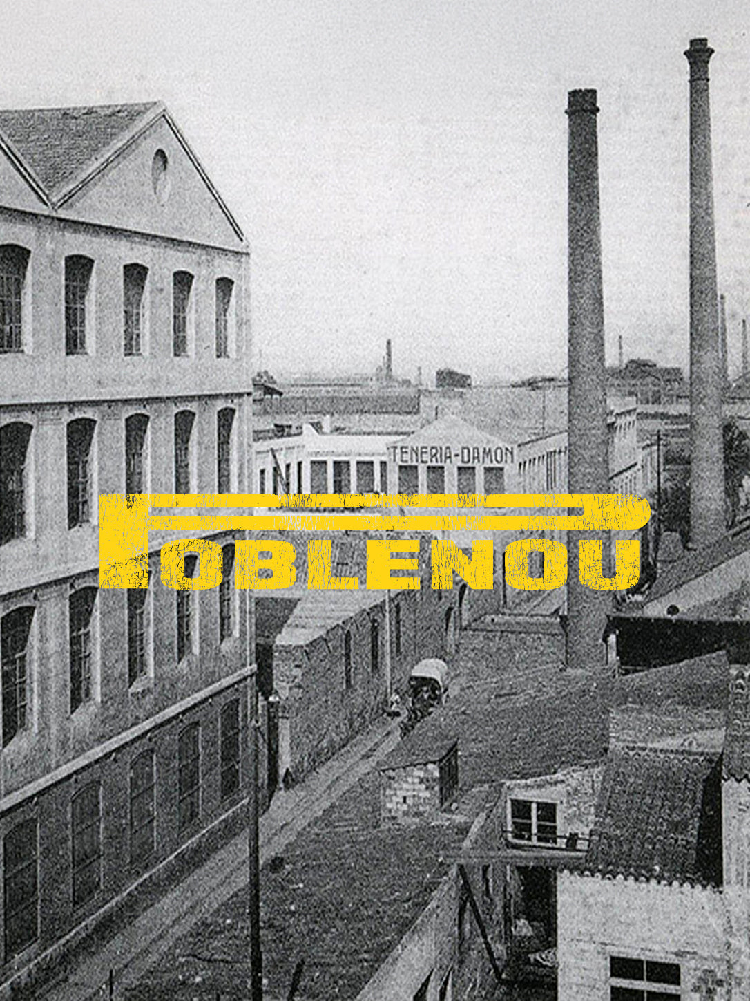 NouHood - Poblenou Archive T-shirt - Antracita / Grey - Yellow