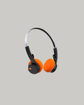 Auriculares vintage inalámbricos MONDO FREESTYLE - Negro / Naranja