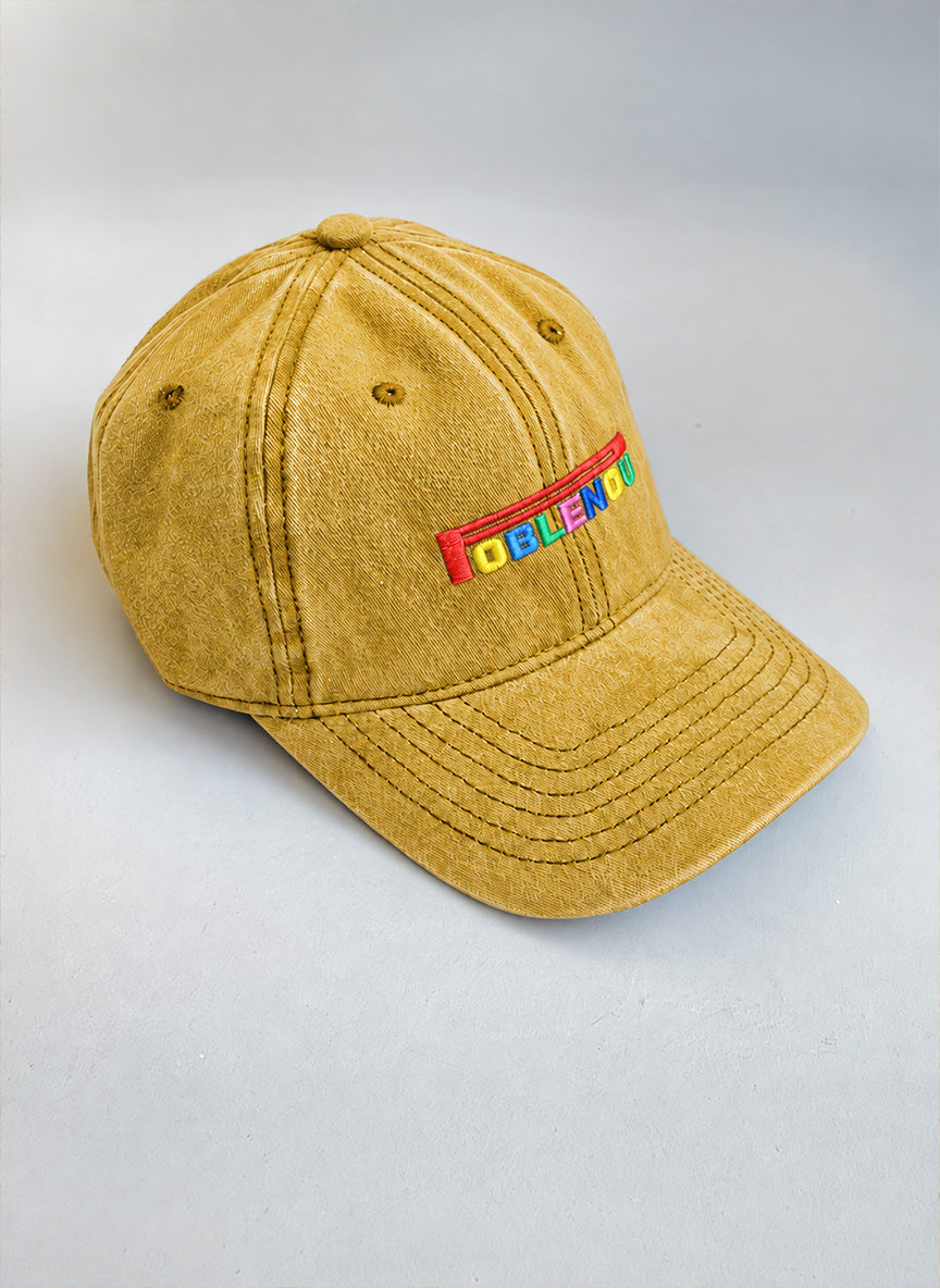 NouHood - Fem Barri Poblenou Gorra - Mostaza / Multicolor