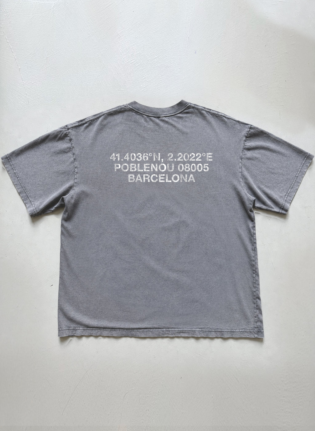 NouHood - Poblenou Archive T-shirt - Antracita / Grey - Yellow
