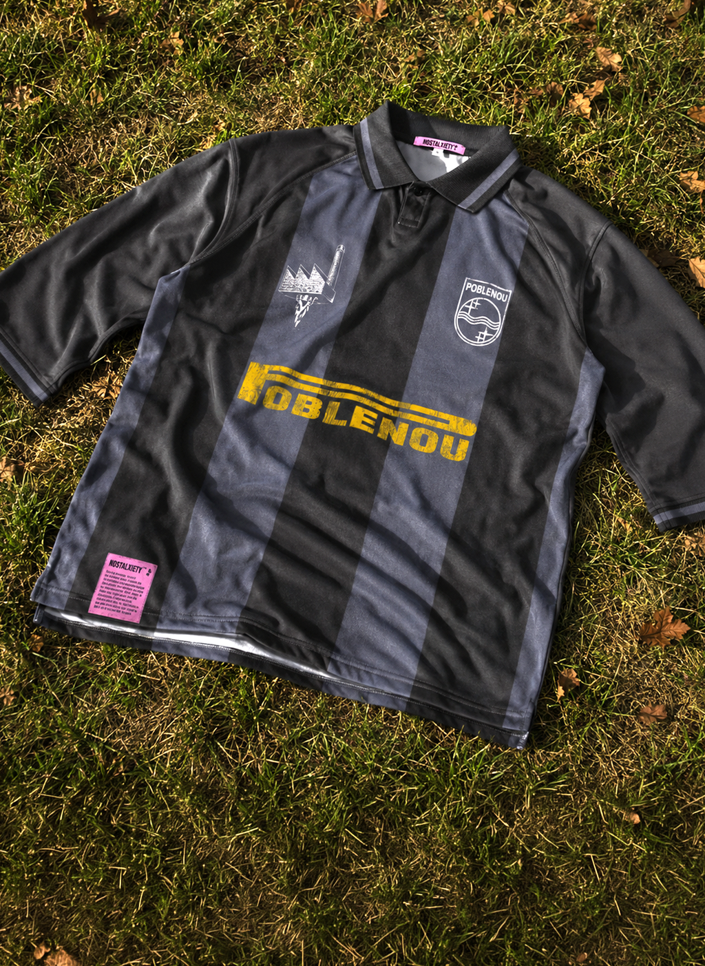 T-Shirt - Poblenou Football Jersey - Anthracite / Black