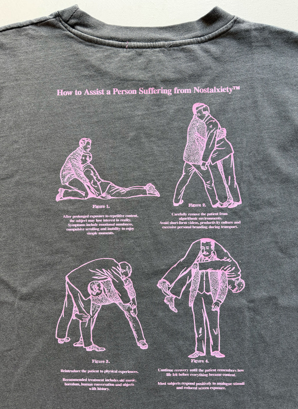 Camiseta - How To Assist A Person - Anthracite Faded