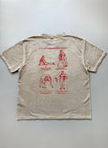 Camiseta - How To Assist A Person - Beige Faded