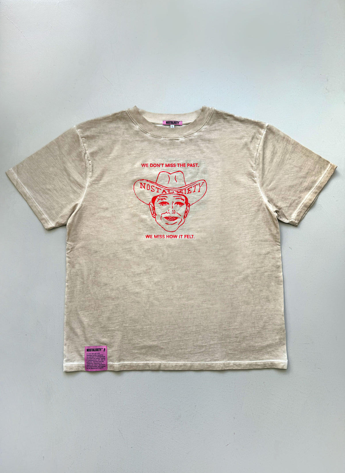 Camiseta - Sweet Wild Past - Beige Faded Wash