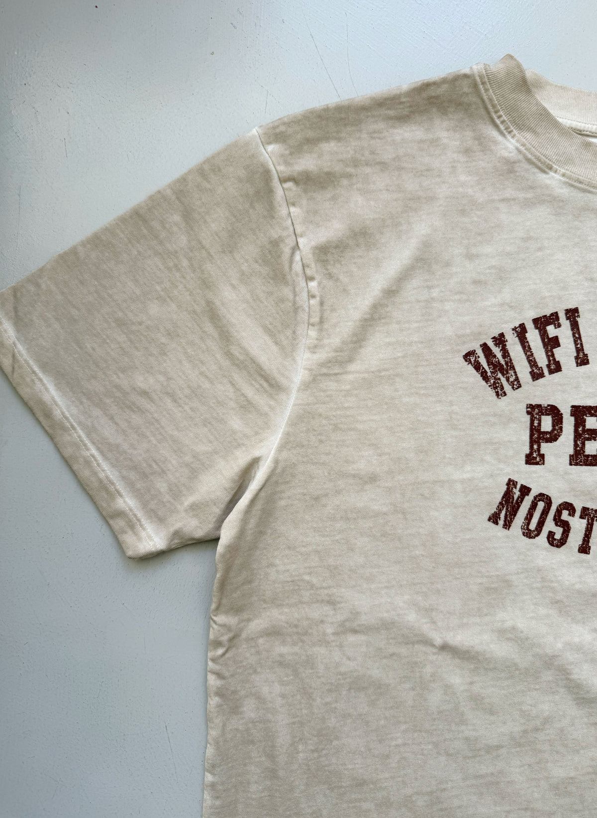 Camiseta WIFI CHANGED PEOPLE - Sand faded