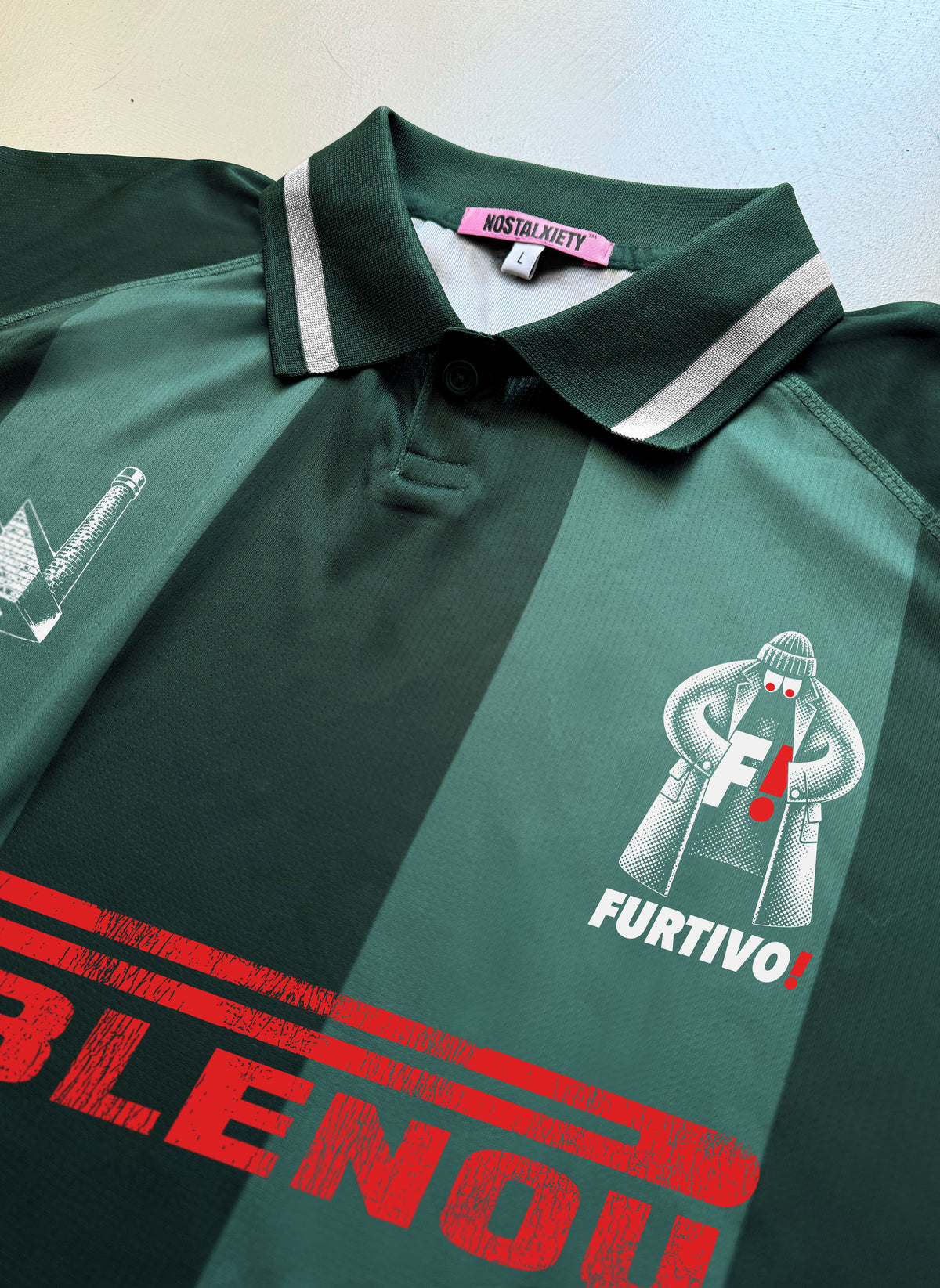 Camiseta -  Futbol Jersey x FURTIVO x NOSTALXIETY - Forest Green / Green