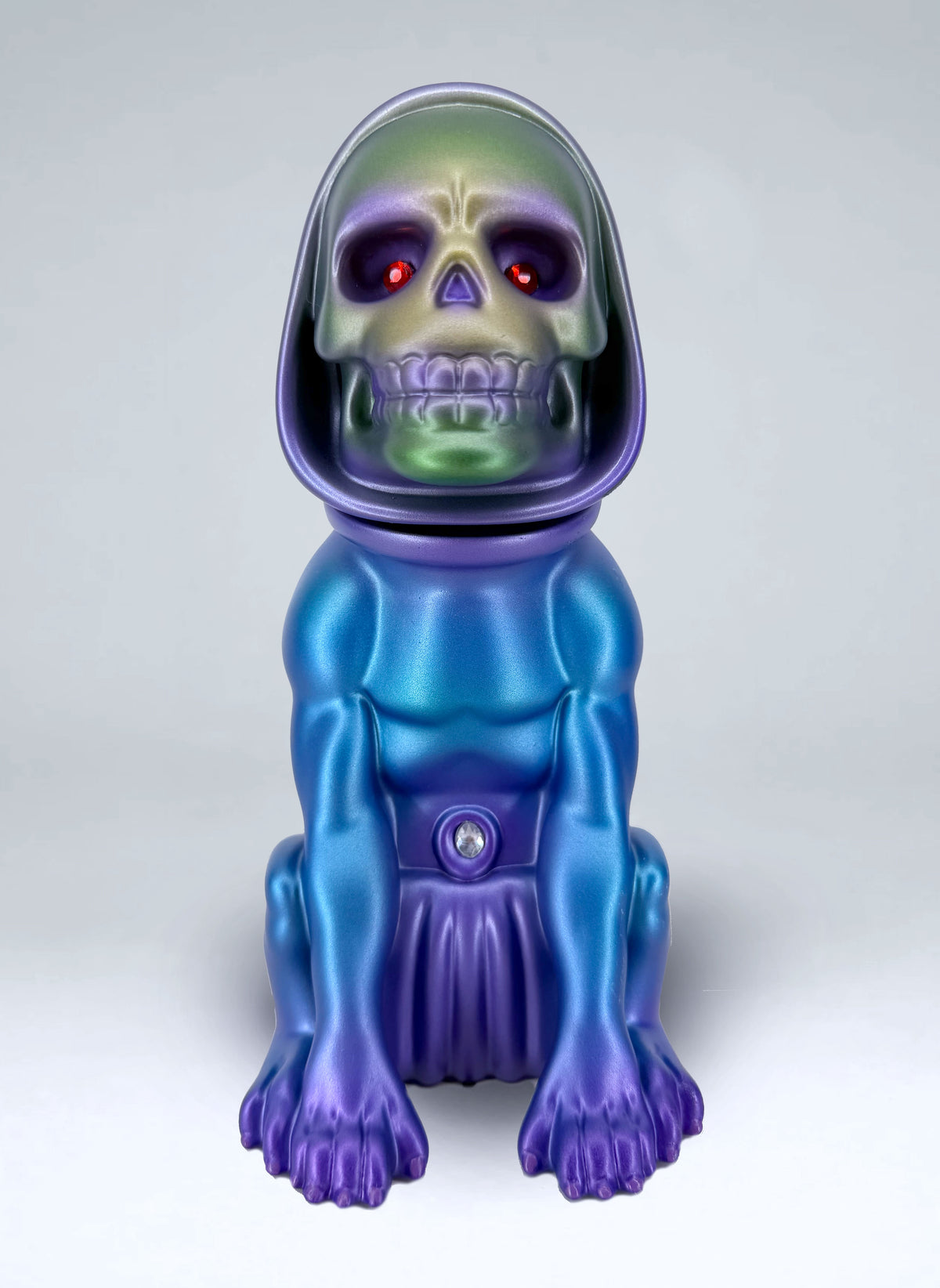 Art Toy - Skeledog Sofubi Custom // Metalarmour by SKINNY TOYS x NOSTALXIETY