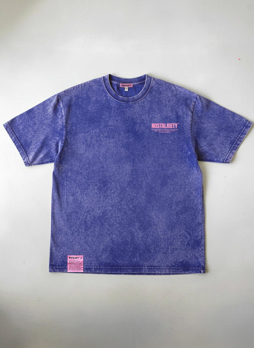 Camiseta Emotional Memory – Recovery Department - Acid Blue