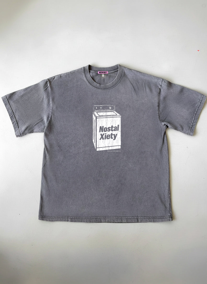NOSTALXIETY // Music T-shirt - Washmachine Gray