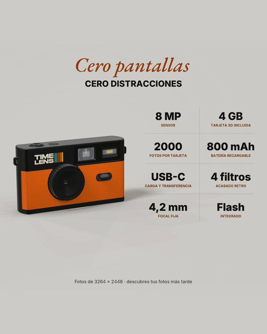 Cámara TimeLens® - Orange / Black