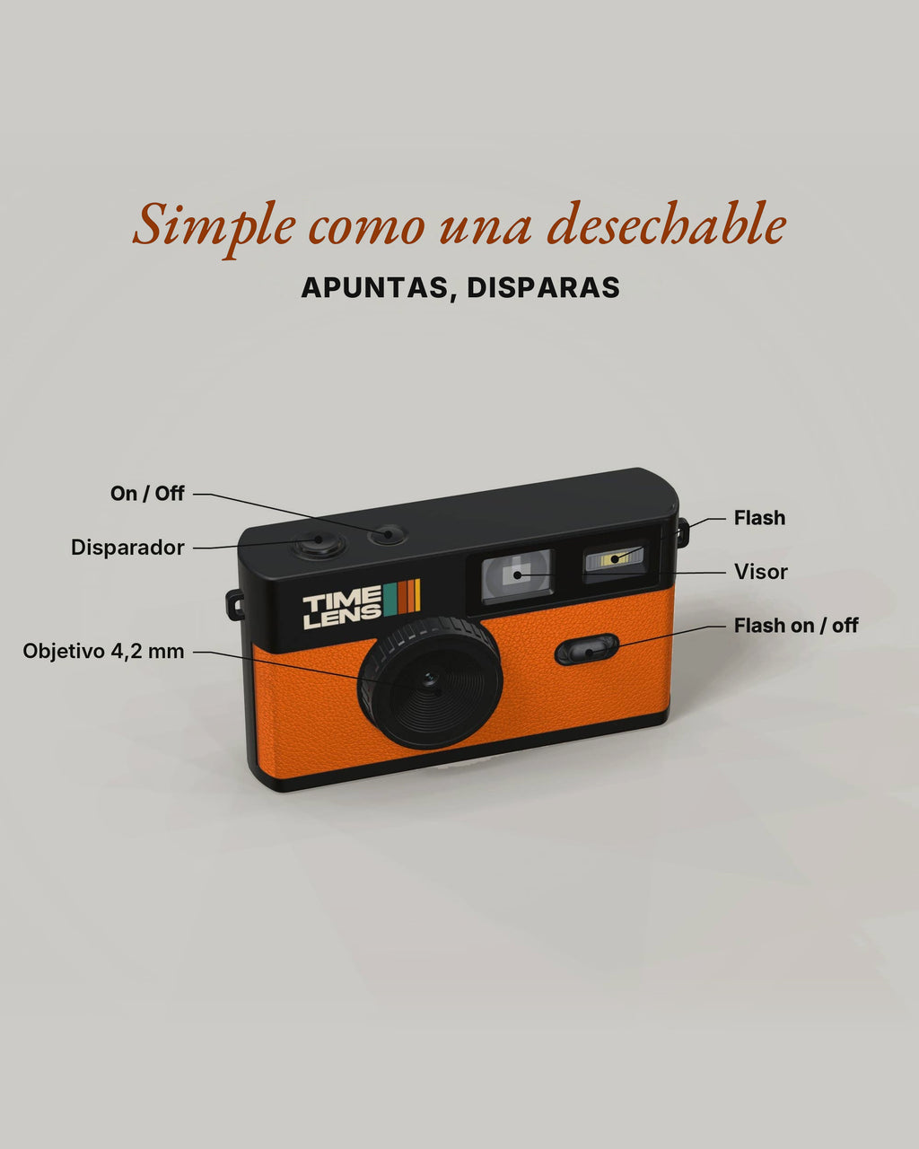 Cámara TimeLens® - Orange / Black